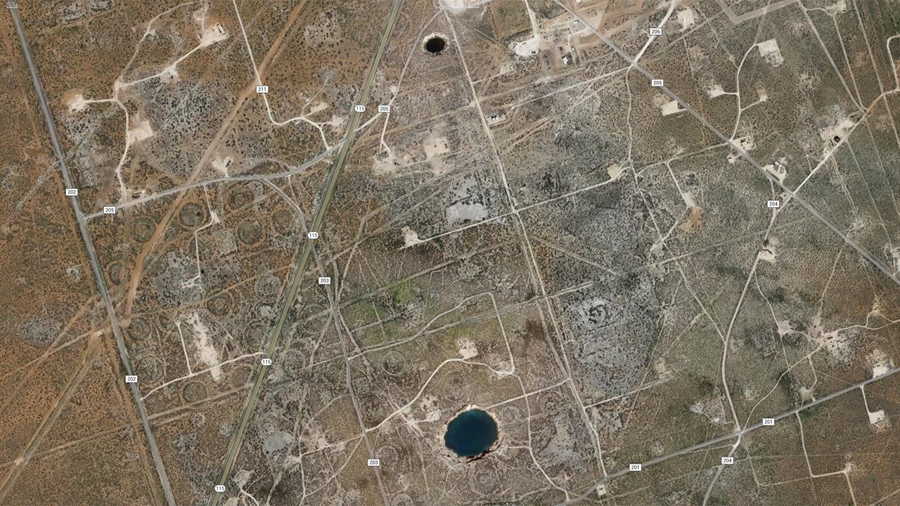 Two giant sinkholes in West Texas expanding, researchers say